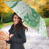 Aloha Hawaii Palaka Umbrella Green Plumeria Lei - Polynesian Pride