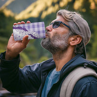 Aloha Hawaii Palaka 4 in 1 Can Cooler Tumbler Purple Plumeria Lei - Polynesian Pride