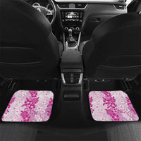 Aloha Hawaii Palaka Car Mats Pink Plumeria Lei - Polynesian Pride