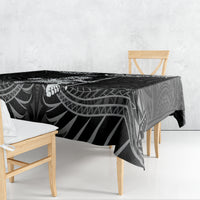 New Zealand Maori Taiaha Tablecloth Tiki Warrior Black LT05 - Polynesian Pride