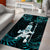 New Zealand Maori Taiaha Area Rug Tiki Warrior Paua Shell LT05 - Polynesian Pride
