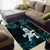 New Zealand Maori Taiaha Area Rug Tiki Warrior Paua Shell LT05 - Polynesian Pride