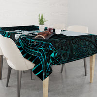 New Zealand Maori Taiaha Tablecloth Tiki Warrior Paua Shell LT05 - Polynesian Pride