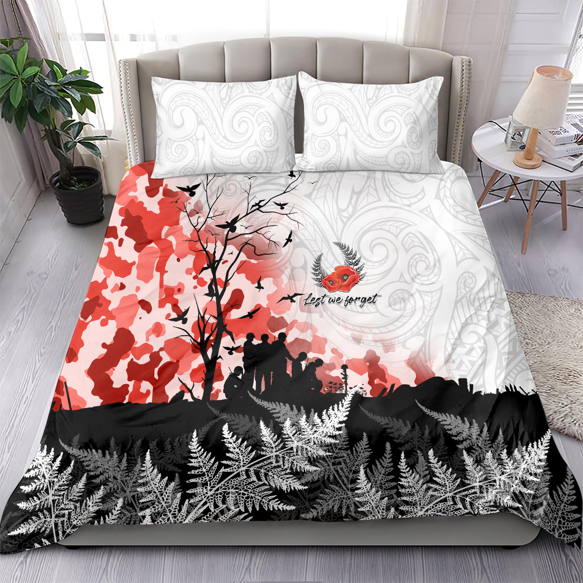 Kei Wareware Tatou New Zealand ANZAC Day Bedding Set Lest We Forget LT05 - Polynesian Pride