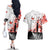 Kei Wareware Tatou New Zealand ANZAC Day Couples Matching Off The Shoulder Long Sleeve Dress and Hawaiian Shirt Lest We Forget LT05 - Polynesian Pride