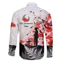 Kei Wareware Tatou New Zealand ANZAC Day Family Matching Off Shoulder Short Dress and Hawaiian Shirt Lest We Forget LT05 - Polynesian Pride