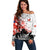 Kei Wareware Tatou New Zealand ANZAC Day Off Shoulder Sweater Lest We Forget LT05 Women White - Polynesian Pride