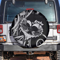 New Zealand Valentine Spare Tire Cover Aroha Gray Piwakawaka