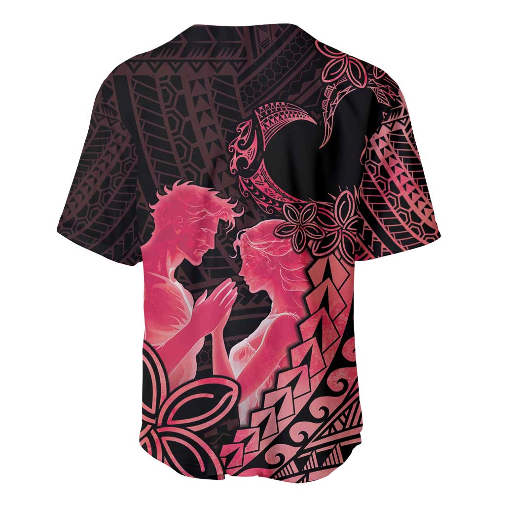 Alofa Samoa Valentine Red Baseball Jersey Love Is The Greatest Thing LT05 - Polynesian Pride