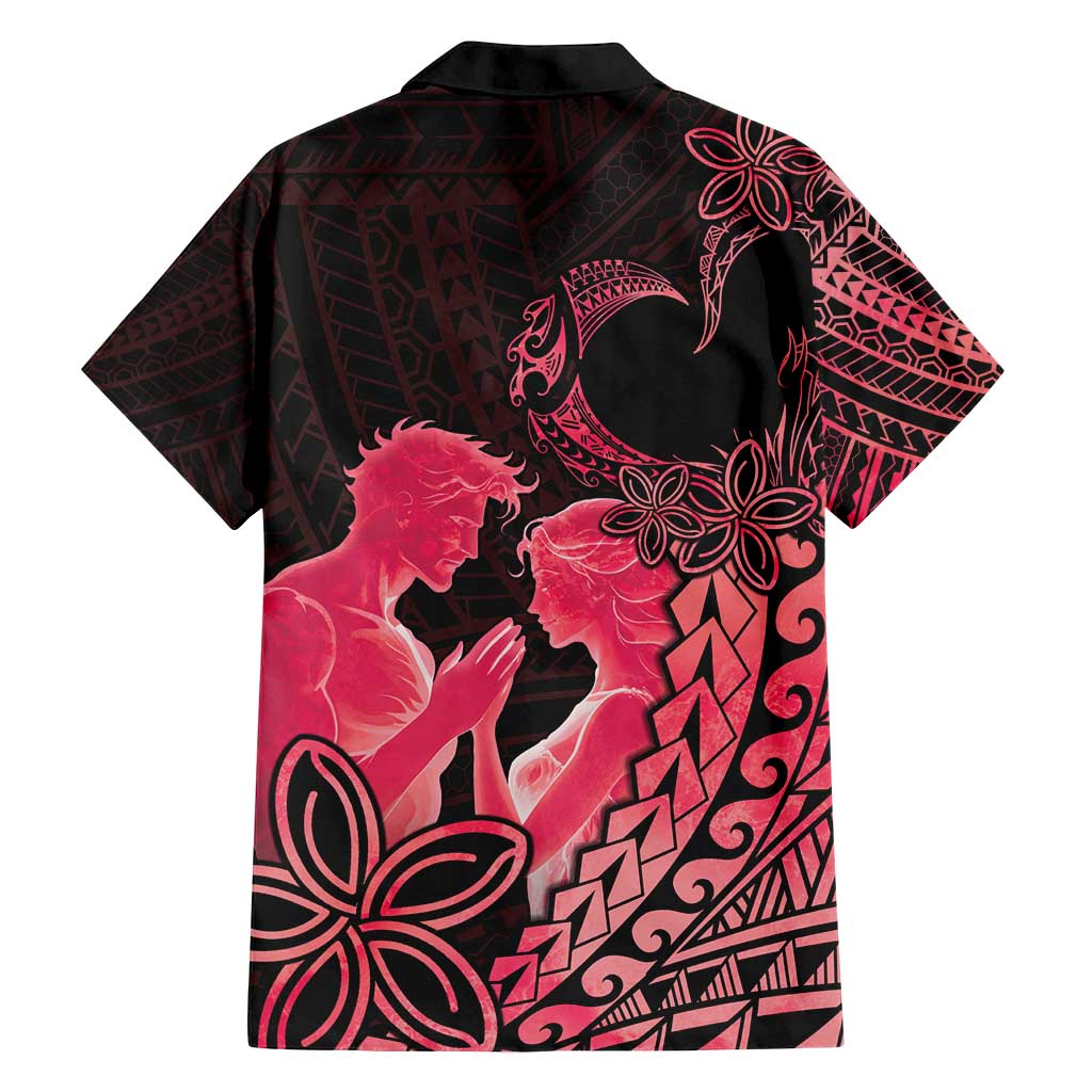 Alofa Samoa Valentine Red Family Matching Off Shoulder Maxi Dress and Hawaiian Shirt Love Is The Greatest Thing