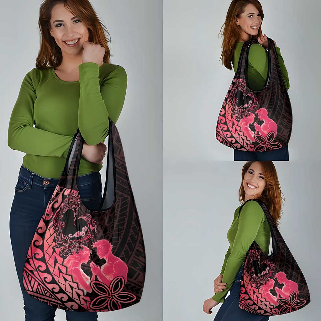 Alofa Samoa Valentine Red Grocery Bag Love Is The Greatest Thing