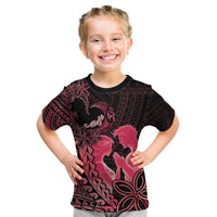 Alofa Samoa Valentine Red Kid T Shirt Love Is The Greatest Thing LT05 Red - Polynesian Pride