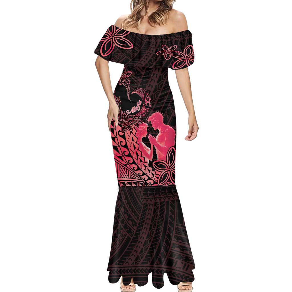 Alofa Samoa Valentine Red Mermaid Dress Love Is The Greatest Thing