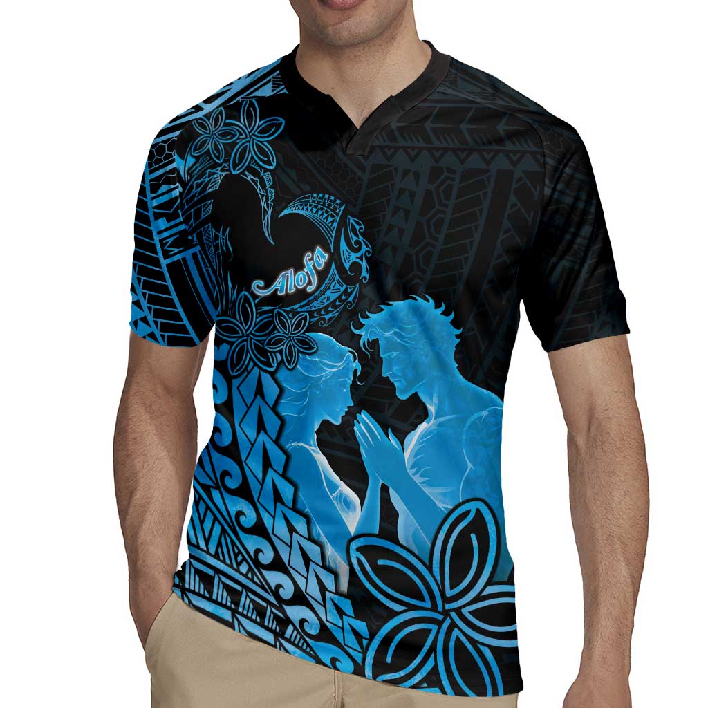 Alofa Samoa Valentine Blue Rugby Jersey Love Is The Greatest Thing
