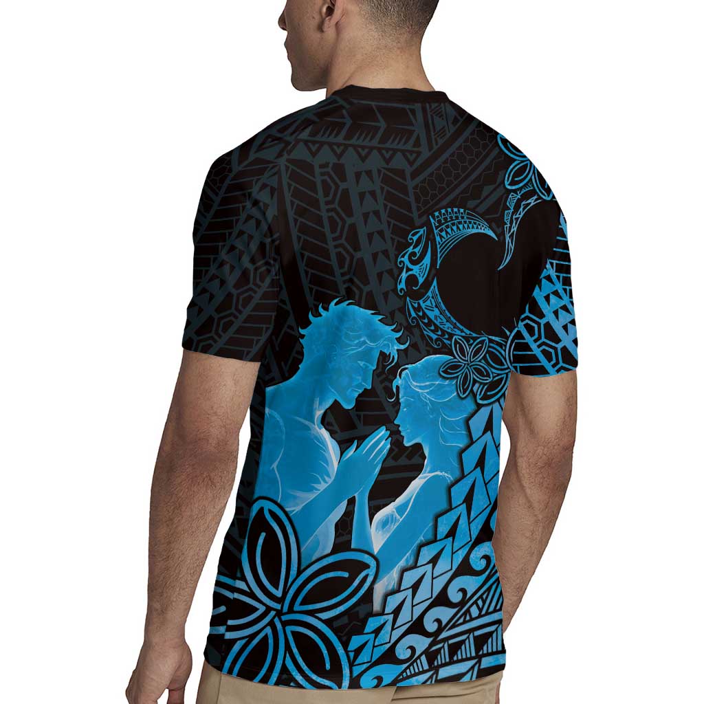 Alofa Samoa Valentine Blue Rugby Jersey Love Is The Greatest Thing