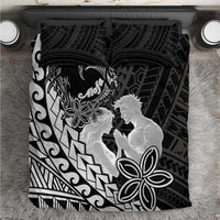 Alofa Samoa Valentine Black Bedding Set Love Is The Greatest Thing