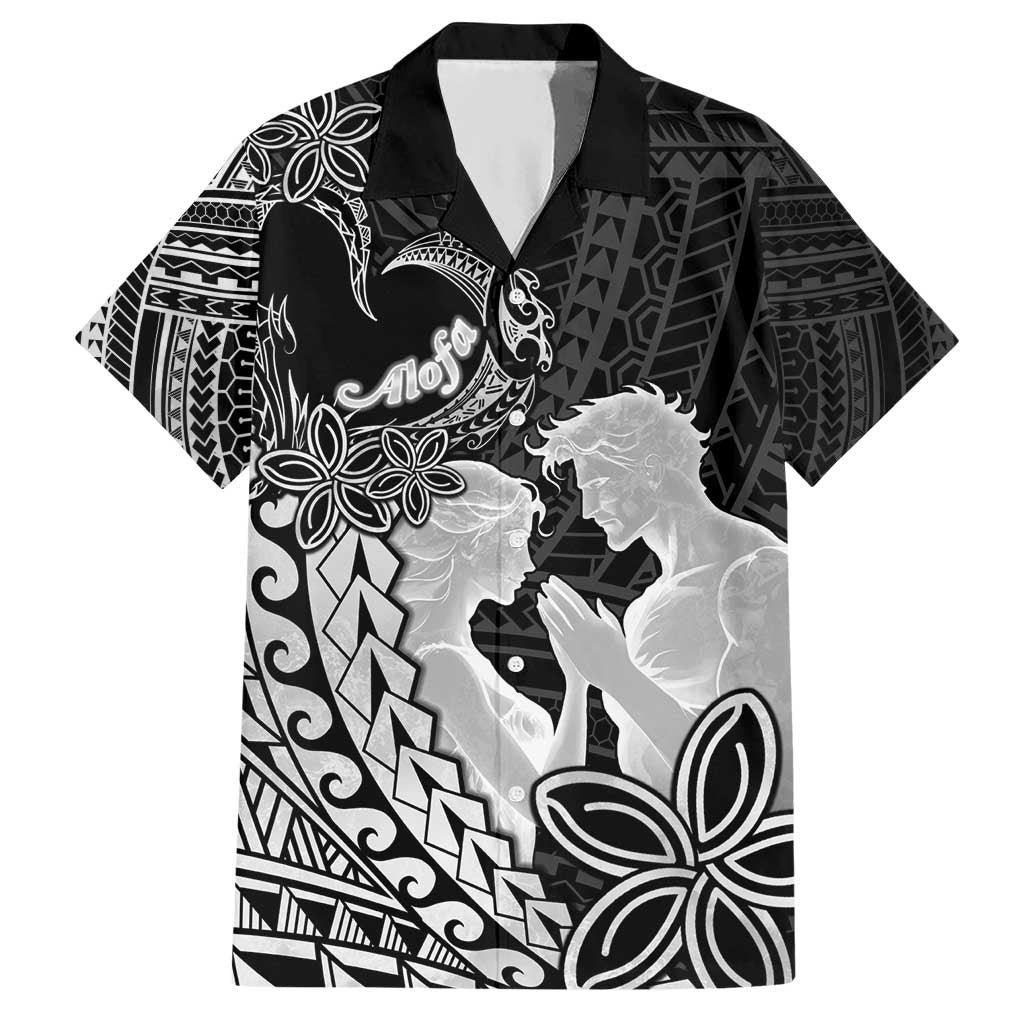 Alofa Samoa Valentine Black Hawaiian Shirt Love Is The Greatest Thing LT05 Black - Polynesian Pride