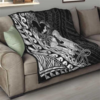 Alofa Samoa Valentine Black Quilt Love Is The Greatest Thing