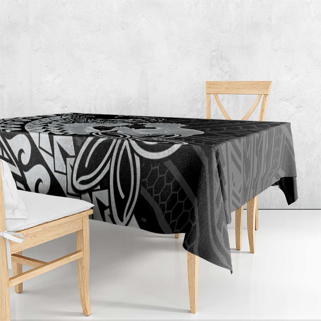 Alofa Samoa Valentine Black Tablecloth Love Is The Greatest Thing