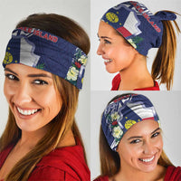 Wake Island Neck Gaiter Tribal Pattern With Hibiscus Flowers LT05 - Polynesian Pride