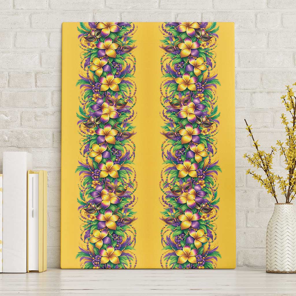 Aloha Hawaii Mardi Gras Canvas Wall Art Gold Style