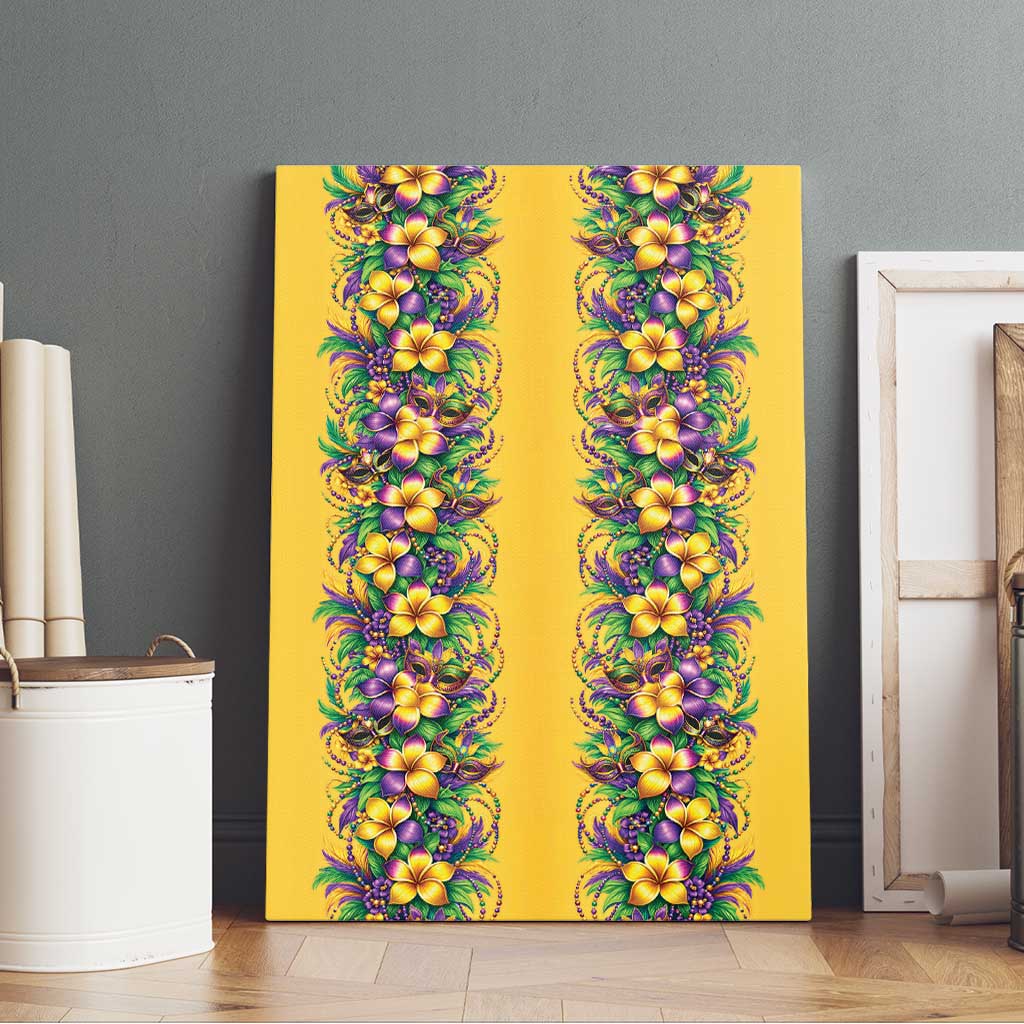 Aloha Hawaii Mardi Gras Canvas Wall Art Gold Style