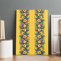 Aloha Hawaii Mardi Gras Canvas Wall Art Gold Style