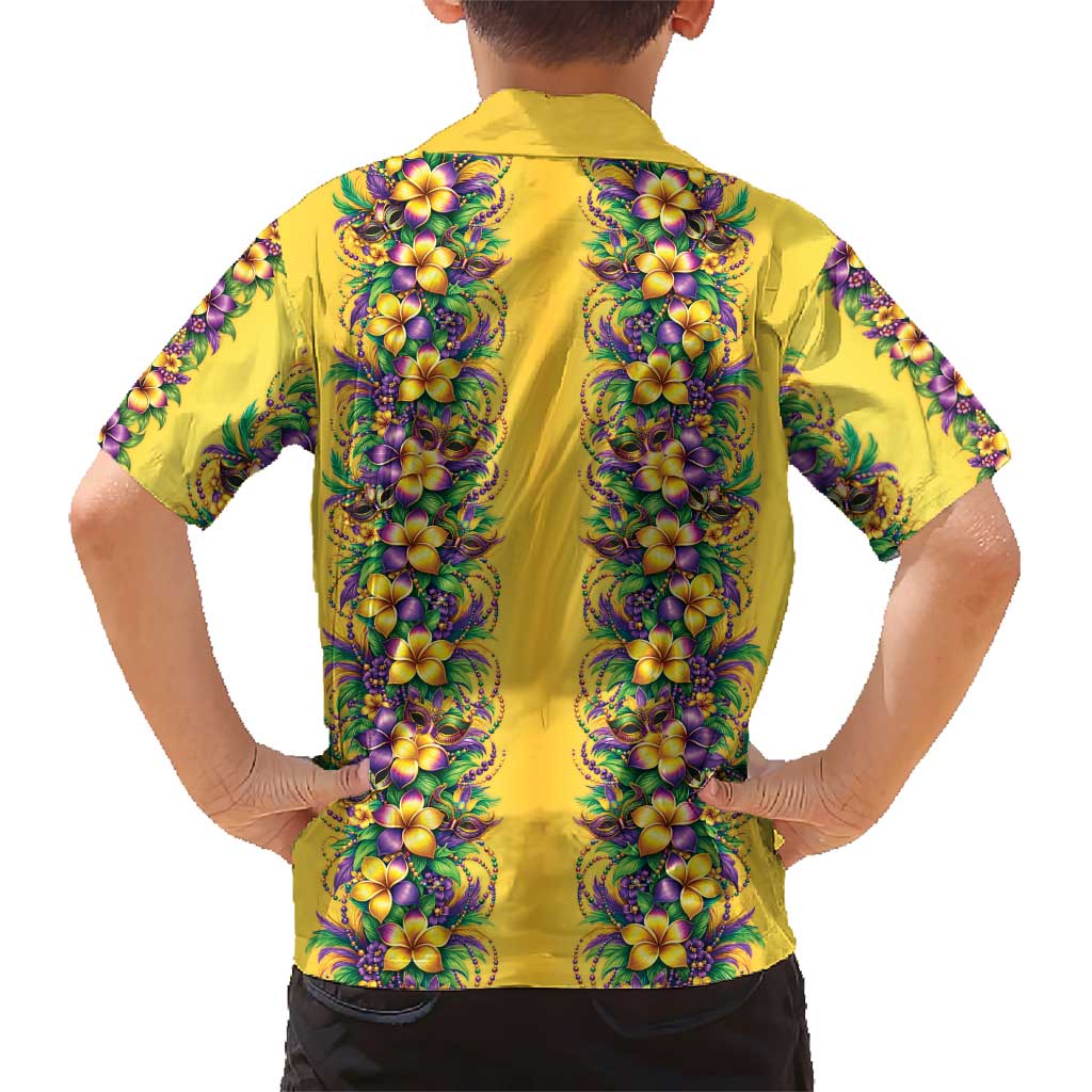 Aloha Hawaii Mardi Gras Family Matching Mermaid Dress and Hawaiian Shirt Gold Style LT05 - Polynesian Pride