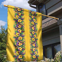 Aloha Hawaii Mardi Gras Garden Flag Gold Style