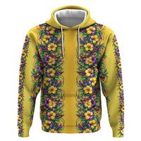 Aloha Hawaii Mardi Gras Hoodie Gold Style LT05 Pullover Hoodie Gold - Polynesian Pride