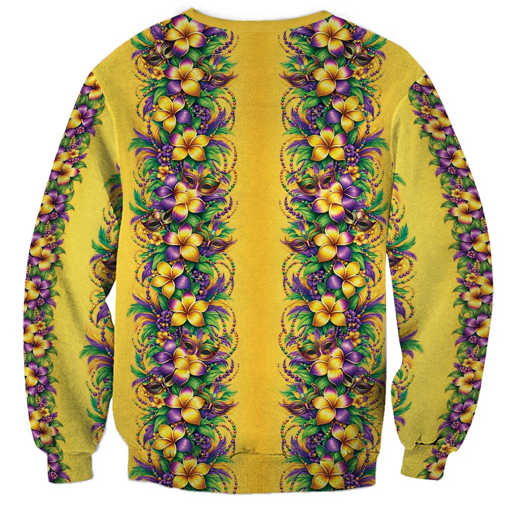 Aloha Hawaii Mardi Gras Sweatshirt Gold Style