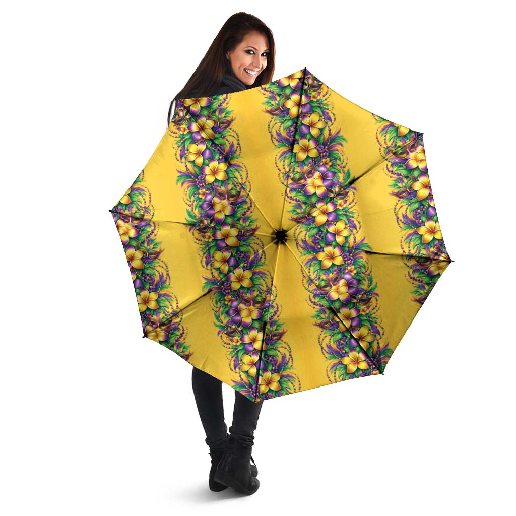 Aloha Hawaii Mardi Gras Umbrella Gold Style