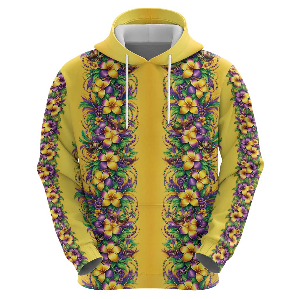 Aloha Hawaii Mardi Gras Zip Hoodie Gold Style LT05 - Polynesian Pride