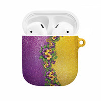 Hawaii Mardi Gras AirPods Case Plumeria Lei Beads Glitter Style LT05 Colorful - Polynesian Pride