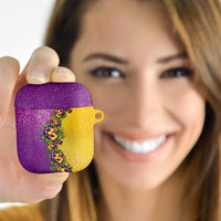 Hawaii Mardi Gras AirPods Case Plumeria Lei Beads Glitter Style LT05 - Polynesian Pride