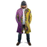 Hawaii Mardi Gras Cloak Plumeria Lei Beads Glitter Style