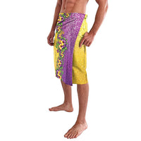 Hawaii Mardi Gras Lavalava Plumeria Lei Beads Glitter Style