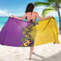 Hawaii Mardi Gras Sarong Plumeria Lei Beads Glitter Style LT05 - Polynesian Pride
