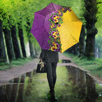 Hawaii Mardi Gras Umbrella Plumeria Lei Beads Glitter Style