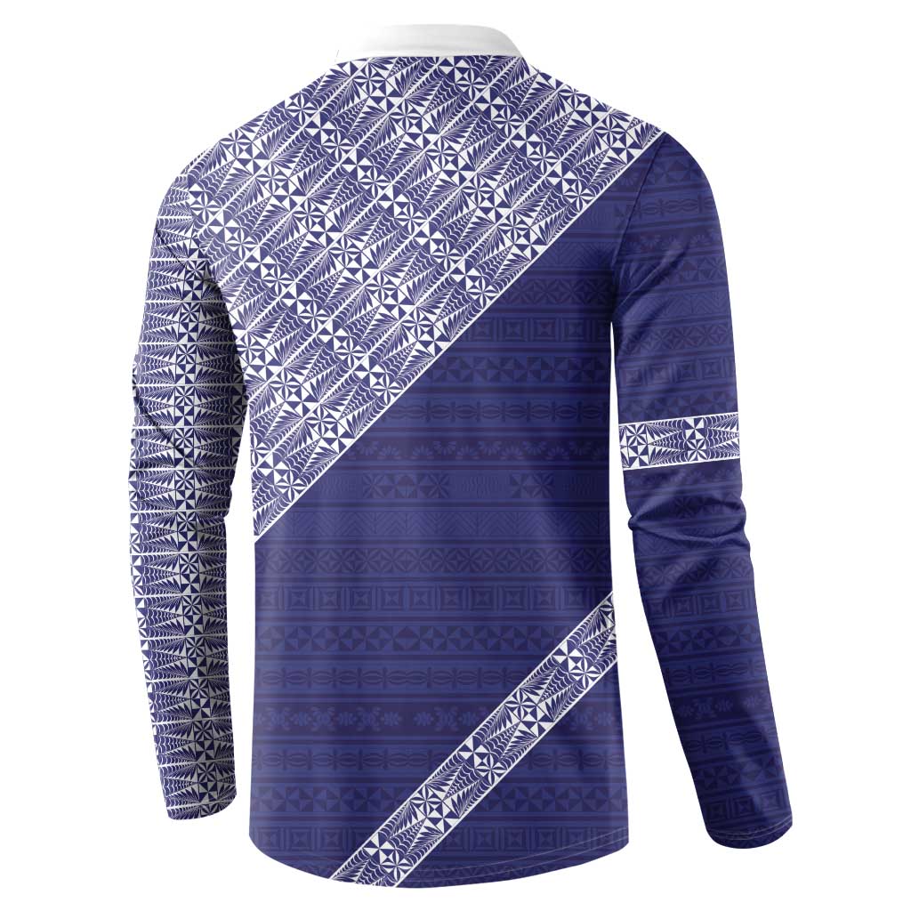 Tonga Queen Salote College Button Sweatshirt 100 Years Anniversary Navy Color