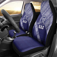 Tonga Queen Salote College Car Seat Cover 100 Years Anniversary Navy Color LT05 - Polynesian Pride