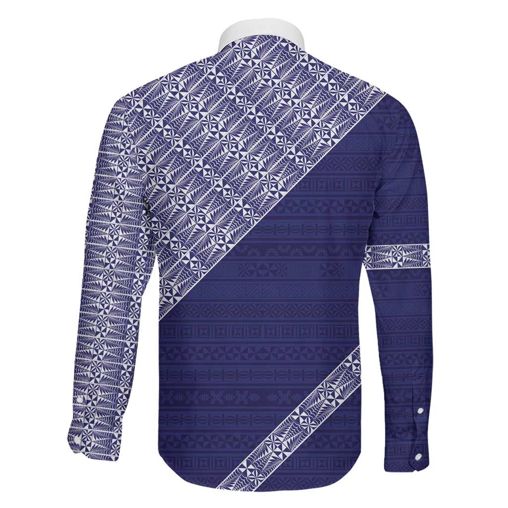 Tonga Queen Salote College Family Matching Mermaid Dress and Hawaiian Shirt 100 Years Anniversary Navy Color