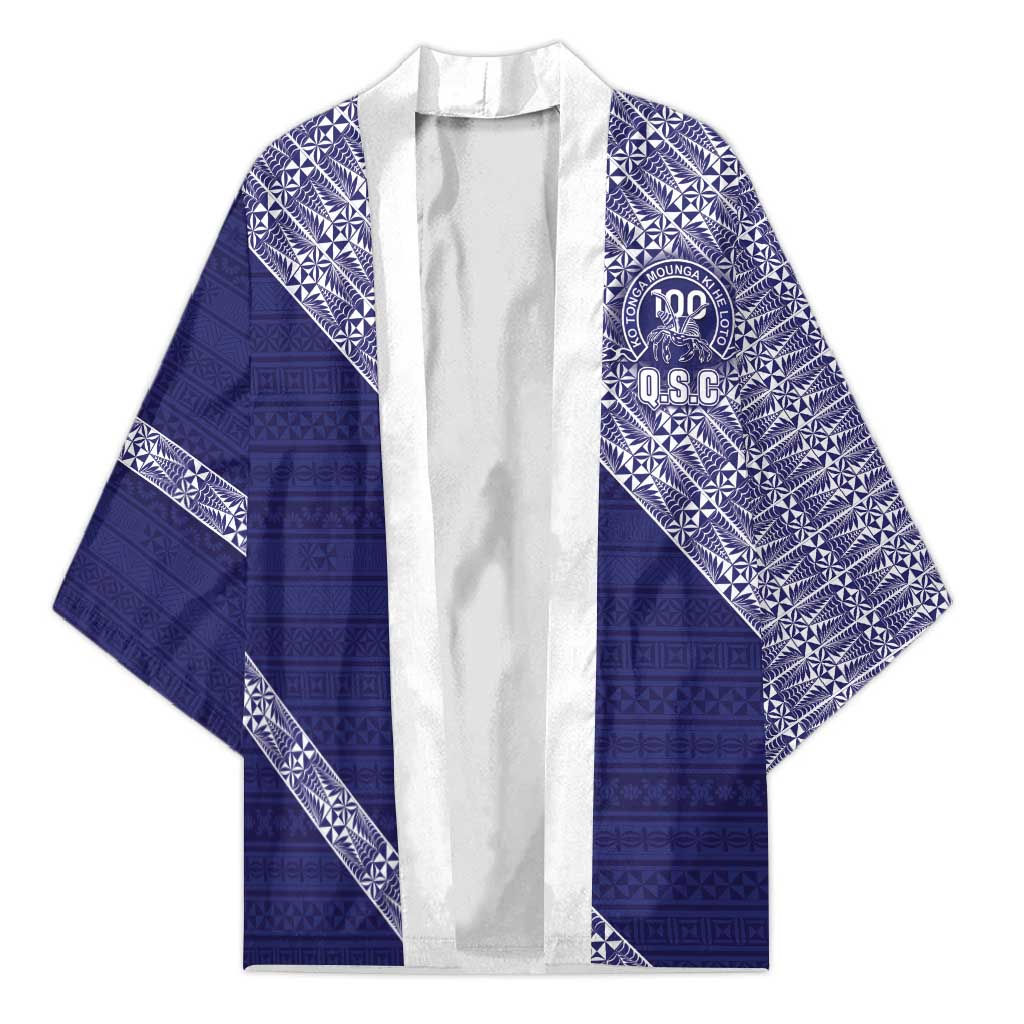 Tonga Queen Salote College Kimono 100 Years Anniversary Navy Color LT05 Unisex Navy - Polynesian Pride