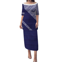 Tonga Queen Salote College Puletasi 100 Years Anniversary Navy Color