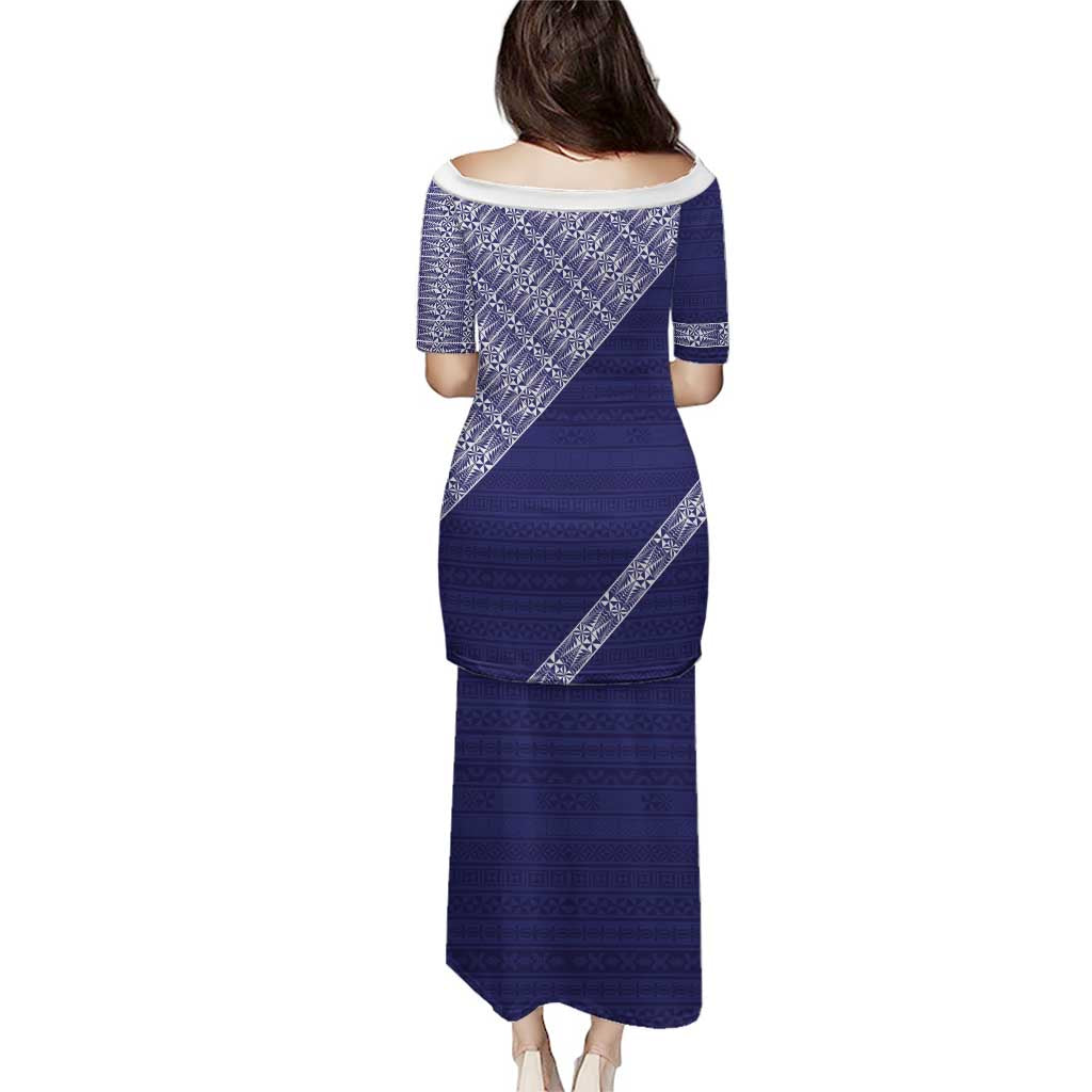 Tonga Queen Salote College Puletasi 100 Years Anniversary Navy Color