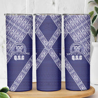 Tonga Queen Salote College Skinny Tumbler 100 Years Anniversary Navy Color