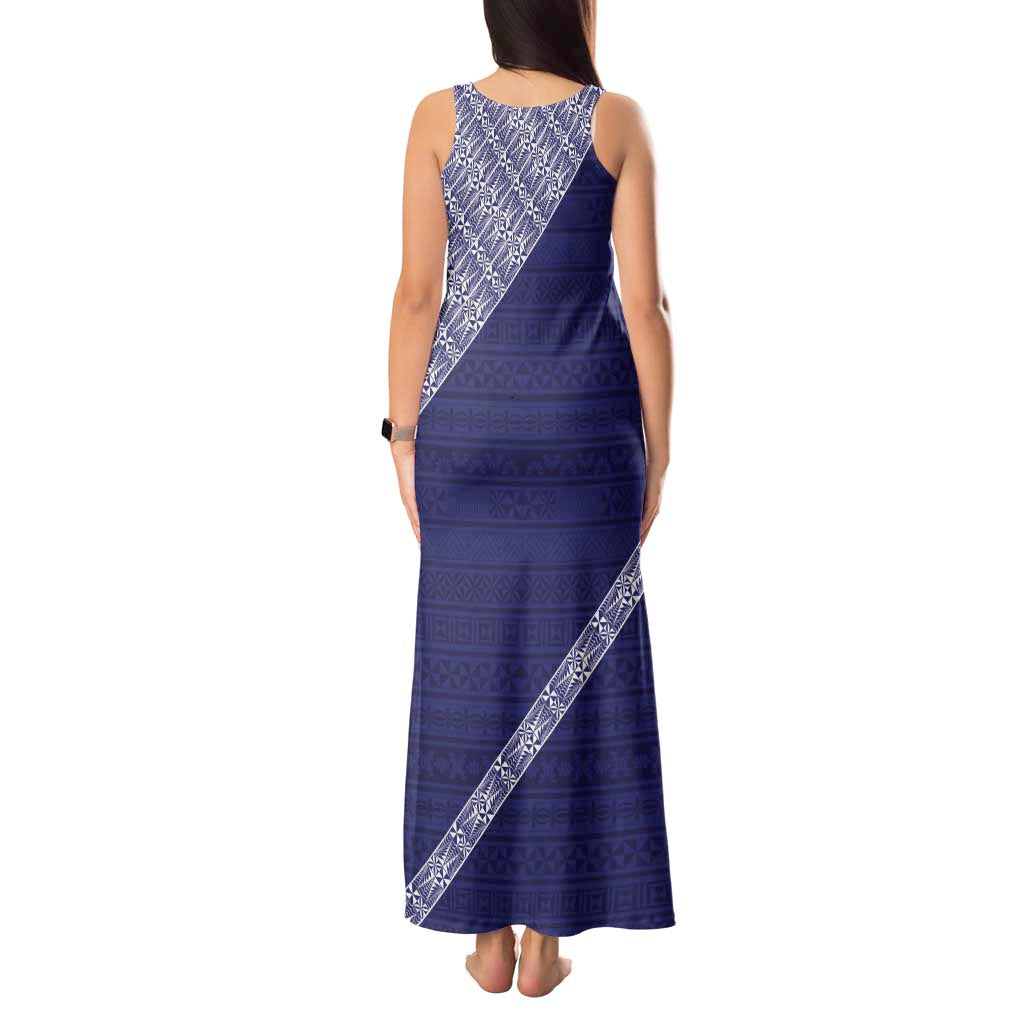 Tonga Queen Salote College Tank Maxi Dress 100 Years Anniversary Navy Color LT05 - Polynesian Pride
