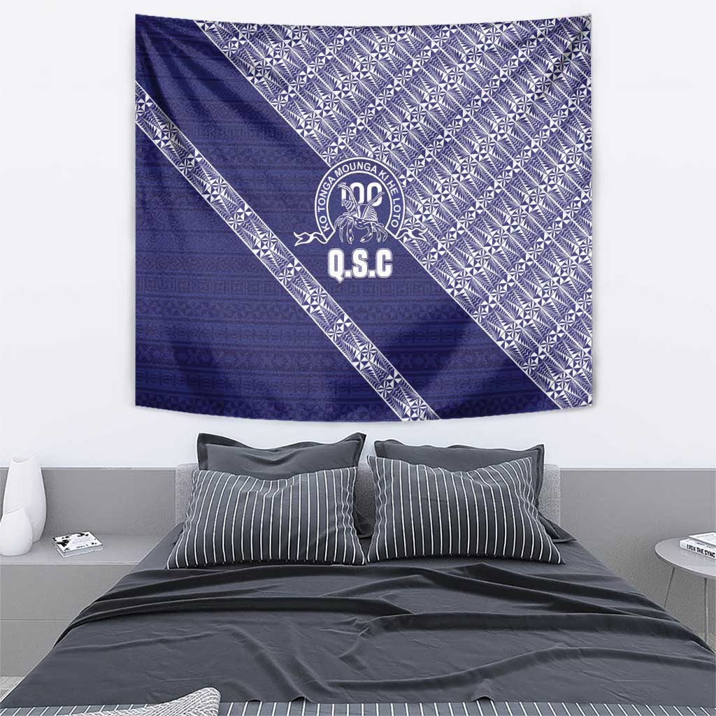 Tonga Queen Salote College Tapestry 100 Years Anniversary Navy Color