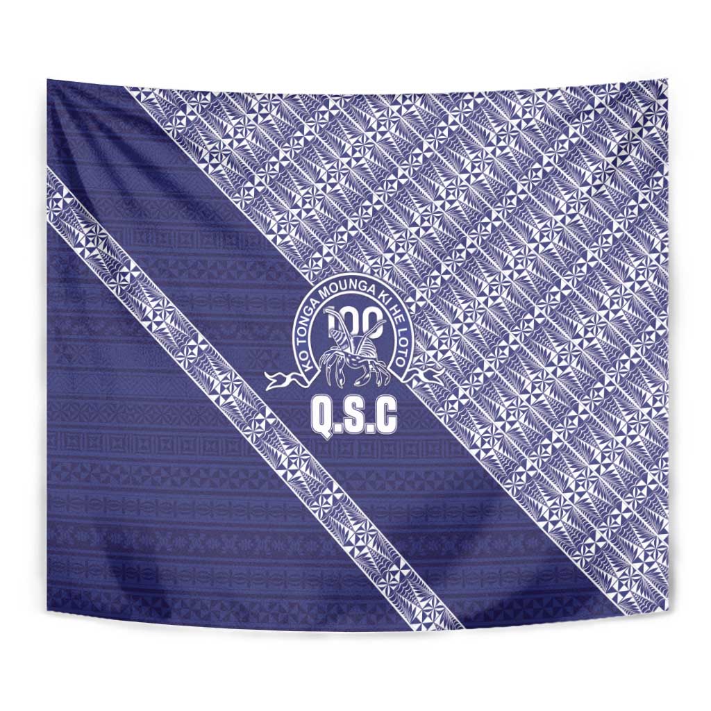 Tonga Queen Salote College Tapestry 100 Years Anniversary Navy Color