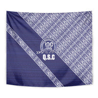 Tonga Queen Salote College Tapestry 100 Years Anniversary Navy Color